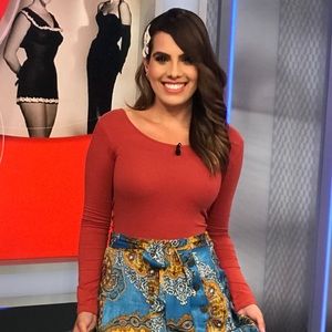 Deep orange long sleeve bodysuit